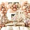 Blush Ivory Balloons Garland Double Stuffed Nude Brown Cream Balloon Pastel Beige Peach Rose Gold Boho Balloons Arch kit for Bridal Engagement Baby Shower Birthdays Weddings Boho Party Decoration
